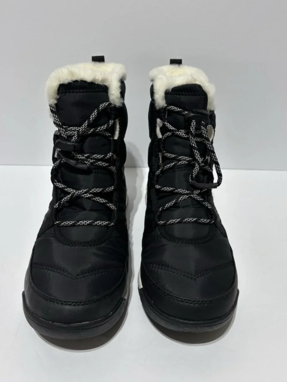 Sorel Big Kids’ Whitney Black Waterproof Winter Boots, Girls’ Size 7 M